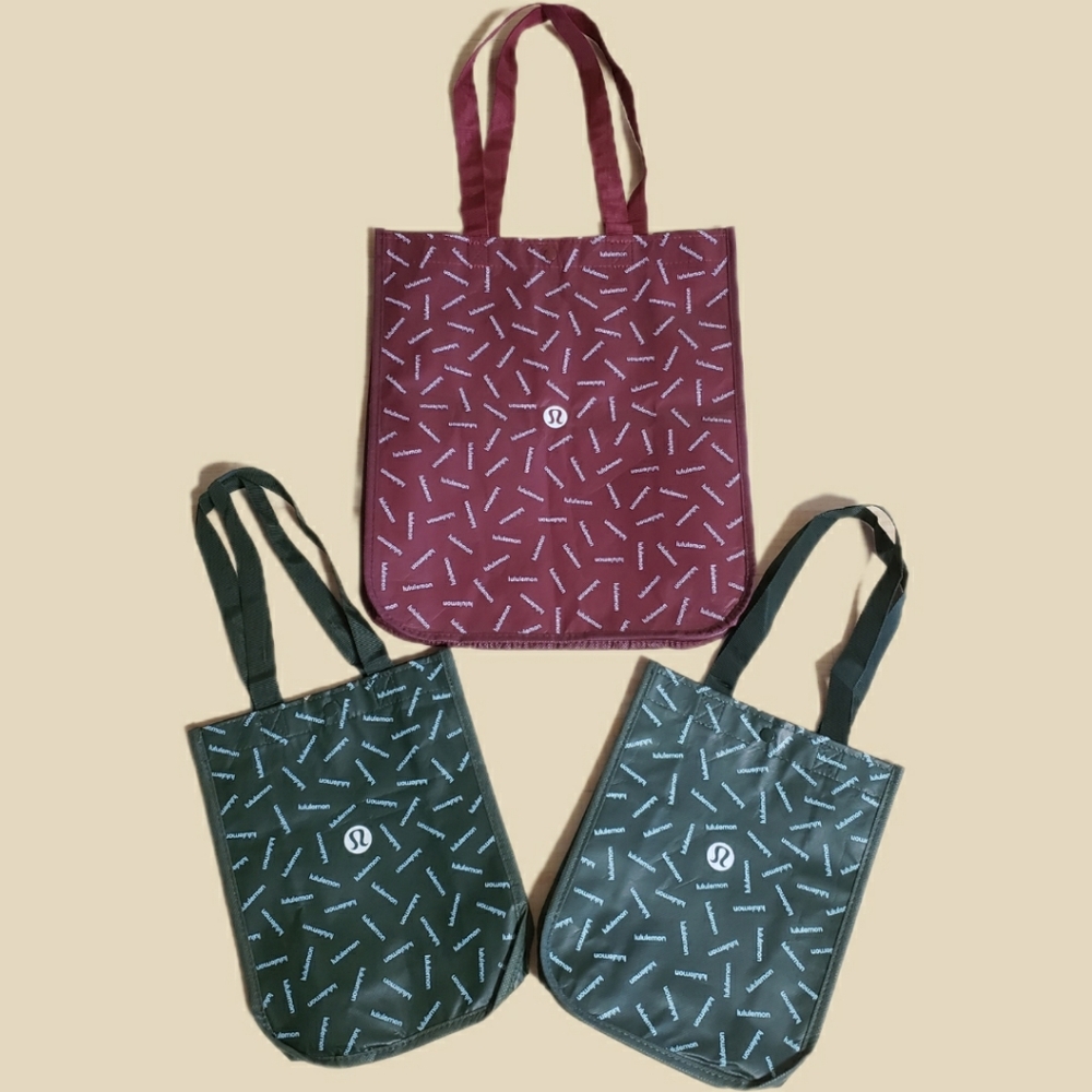 LULULEMON 3-Pack Reusable Shopping Bag